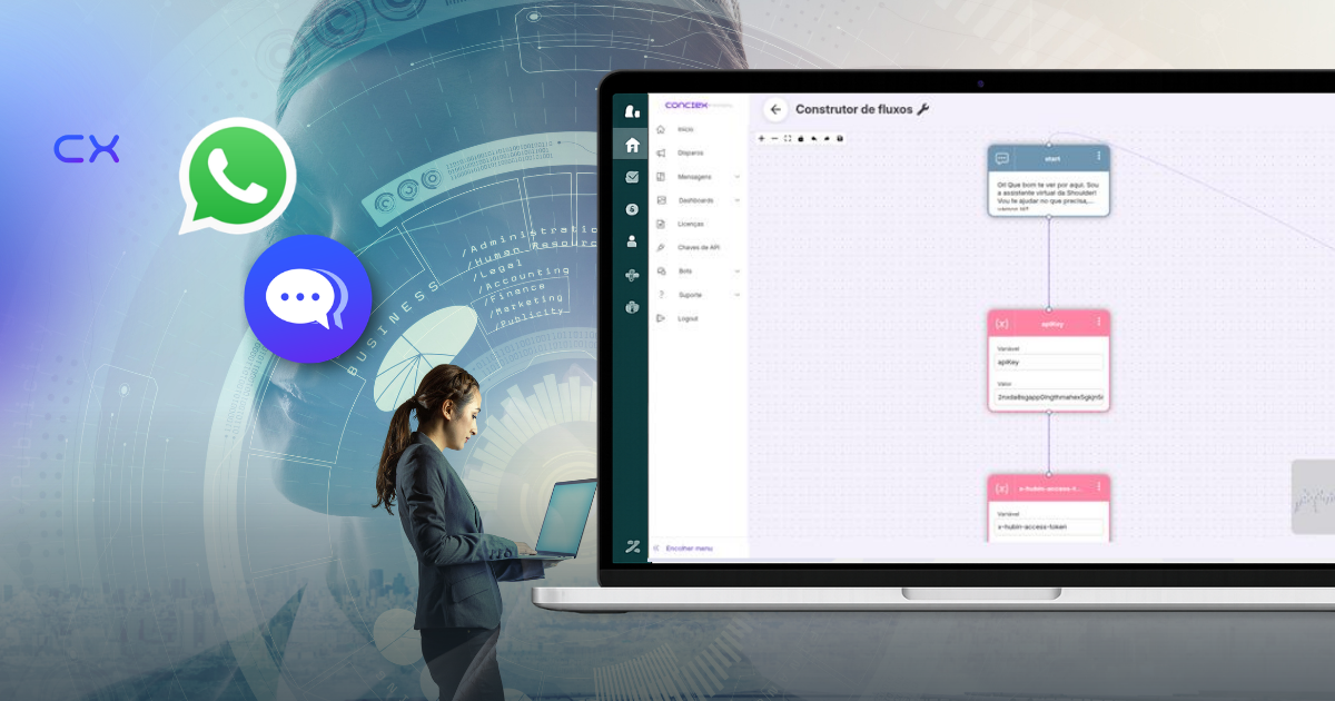 Bot Builder do Conciex: Como Criar Fluxos Inteligentes, Usar APIs e Transbordar para Humano na Hora Certa